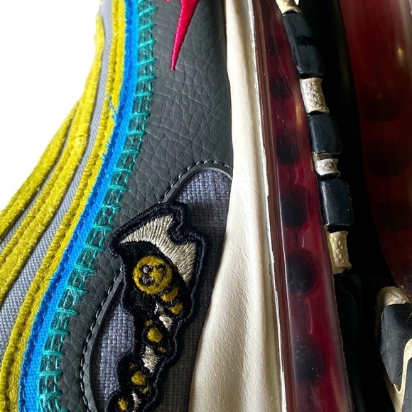 NIKE AIR MAX 97 SE AIR SPRUNG SNEAKERS Iron Grey Size 7 Pre-Owned Colorful - Picture 13 of 16